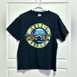Black Guns N Roses Graphic Tee, Size Medium